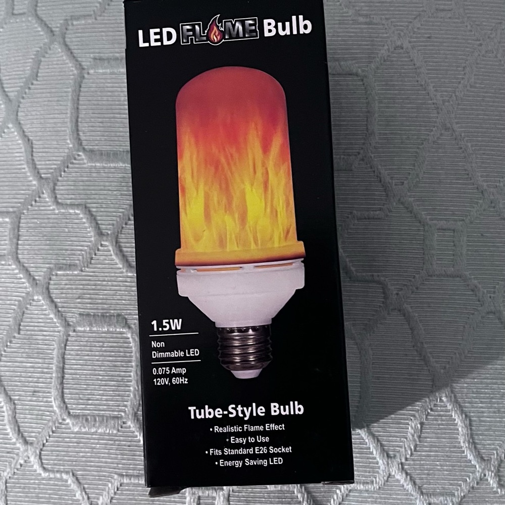 LED Flame Bulb 1.5W 120V